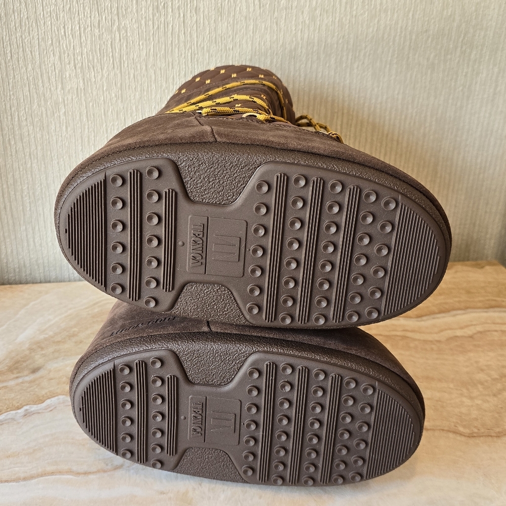 Moon Boot Icon suede quilted snow boots Brown Moon Boots Quilted Moon Boot Quilt - Picture 14 of 16
